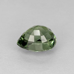 Turmalina verde natural 1,29ct, formato de pêra, VVS