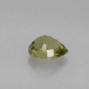 Turmalina verde natural 1,21ct, formato de pêra, VS