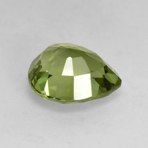 Turmalina verde natural 1,19ct, formato de pêra, VVS-VS