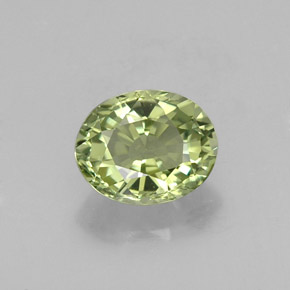 Turmalina verde natural 1,18ct, corte oval, VVS-VS