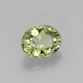 Turmalina verde natural 1,18ct, corte oval, VVS-VS