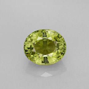 Turmalina verde natural 1,40ct, corte oval, VVS