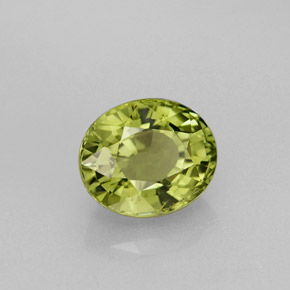 Turmalina verde natural 1,40ct, corte oval, VVS