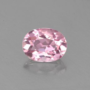 Turmalina rosa natural 0,88ct, corte oval, VS-SI