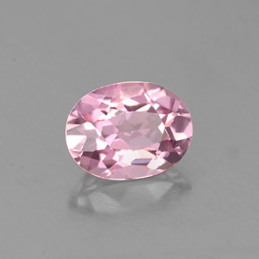 Turmalina rosa natural 0,88ct, corte oval, VS-SI