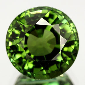 Turmalina verde natural 2,52ct, corte redondo, VVS-VS