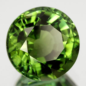 Turmalina verde natural 2,52ct, corte redondo, VVS-VS