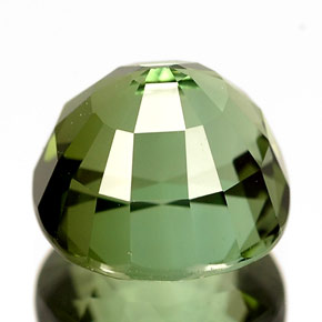 Turmalina verde natural 2,98ct, almofada cortada, IF