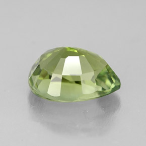 Turmalina verde natural 1,82ct, formato de pêra, VVS