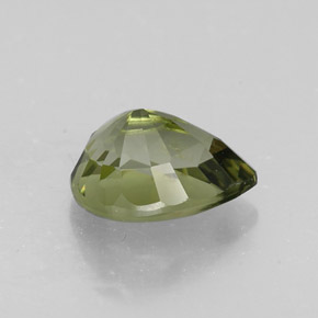 Turmalina verde natural 1,97ct, formato de pêra, VVS
