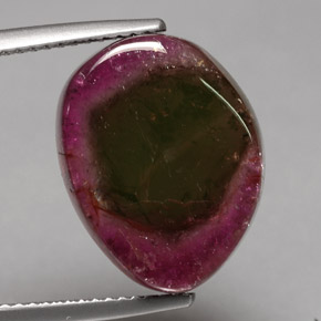 Turmalina multicolorido natural 10,19ct, forma extravagante, transparente
