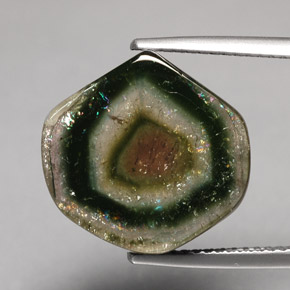 Turmalina multicolorido natural 10,79ct, transparente, transparente/translúcido