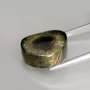 Turmalina multicolorido natural 9,19ct, forma extravagante, transparente