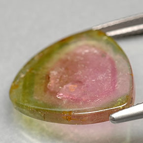Turmalina multicolorido natural 7,50ct, transparente, transparente/translúcido
