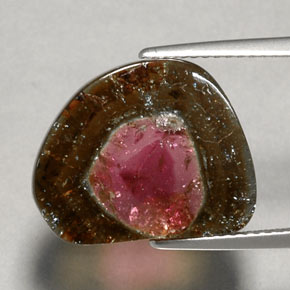 Turmalina multicolorido natural 6,79ct, transparente, transparente/translúcido