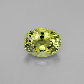 Turmalina verde natural 1,63ct, corte oval, VVS