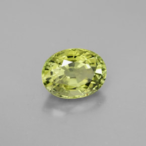 Turmalina verde natural 1,63ct, corte oval, VVS