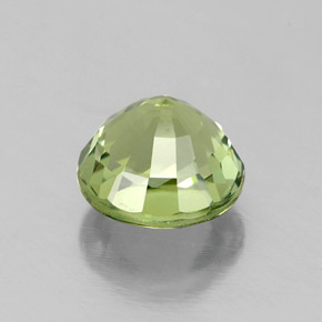 Turmalina verde natural 1,04ct, corte redondo, VVS