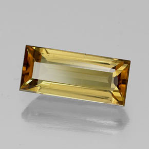 Turmalina ouro natural 1,55ct, baguete, SI