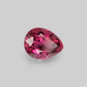 Turmalina rosa natural 1,24ct, formato de pêra, VVS