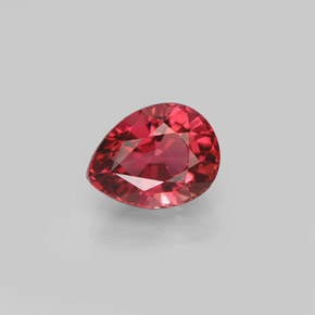 Turmalina rosa natural 0,99ct, formato de pêra, VVS