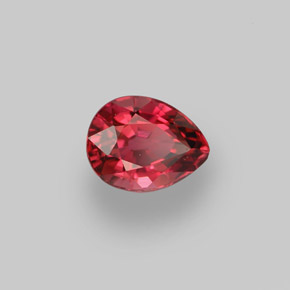 Turmalina rosa natural 0,99ct, formato de pêra, VVS