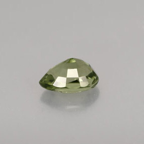 Turmalina verde natural 0,93ct, formato de pêra, VVS
