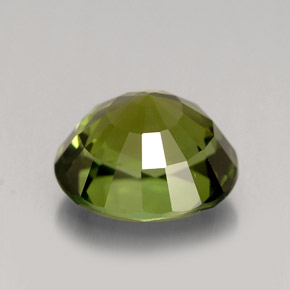 Turmalina verde natural 3,15ct, corte oval, VVS