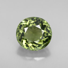 Turmalina verde natural 3,10ct, corte oval, VVS-VS