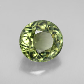 Turmalina verde natural 3,10ct, corte oval, VVS-VS