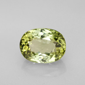 Turmalina verde natural 3,18ct, corte oval, VVS-VS