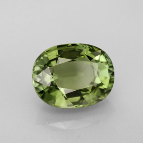Turmalina verde natural 3,72ct, corte oval, VVS
