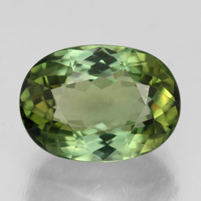 Turmalina verde natural 3,74ct, corte oval, VVS-VS