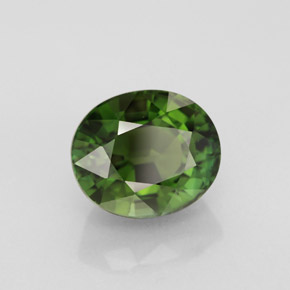 Turmalina verde natural 3,17ct, corte oval, VVS