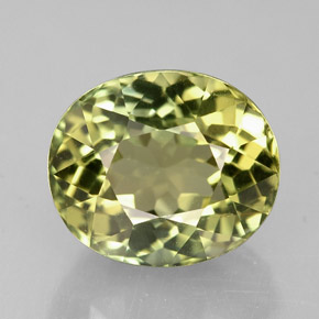 Turmalina verde natural 2,92ct, corte oval, VVS