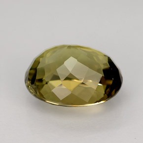 Turmalina amarelo natural 4,00ct, corte oval, VVS-VS