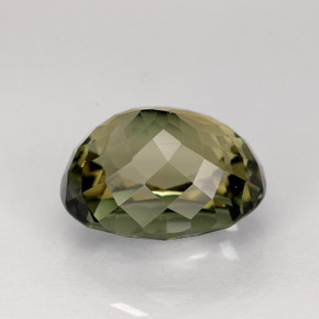Turmalina verde natural 3,43ct, corte oval, VVS