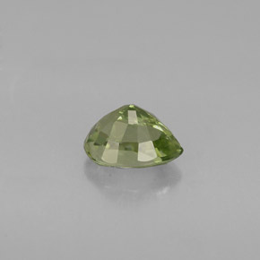 Turmalina verde natural 0,73ct, formato de pêra, VVS