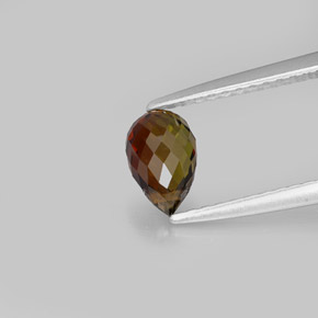 Turmalina laranja natural 0,89ct, briolete, VS
