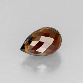 Turmalina multicolorido natural 0,81ct, briolete, VS