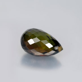 Turmalina multicolorido natural 1,98ct, briolete, VS