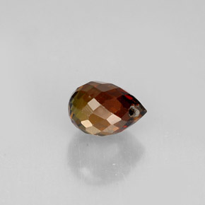 Turmalina laranja natural 0,62ct, briolete, VVS-VS