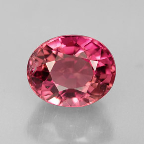 Turmalina rosa natural 1,45ct, corte oval, VS-SI