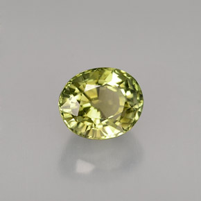 Turmalina verde natural 1,29ct, corte oval, VVS