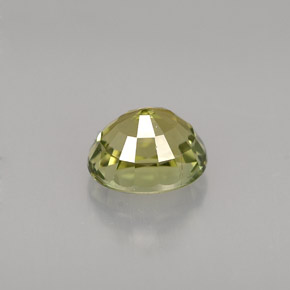 Turmalina verde natural 1,29ct, corte oval, VVS