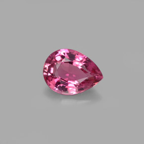 Turmalina rosa natural 0,90ct, formato de pêra, VVS