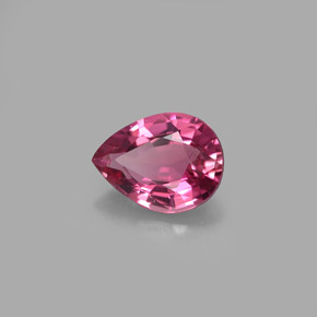 Turmalina rosa natural 0,90ct, formato de pêra, VVS