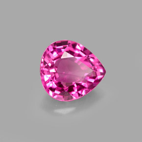 Turmalina rosa natural 1,61ct, formato de pêra, VS