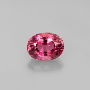 Turmalina rosa natural 1,08ct, corte oval, VVS-VS