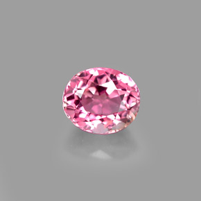 Turmalina rosa natural 1,22ct, corte oval, VVS-VS